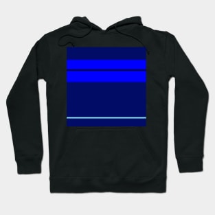 A supreme joint of Sky Blue, Blue, Darkblue and Dark Navy stripes. Hoodie